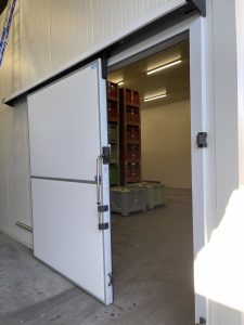 porte isotherme pour chambre froide &agrave; melon