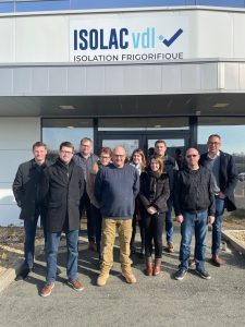 L'&eacute;quipe Isolac Vdl isolation frigorifique pour les 30 ans de l'entreprise
