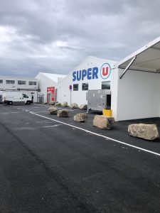 chantier d'isolation en urgence du magasin Super U tranche sur mer (85) - Grande distribution