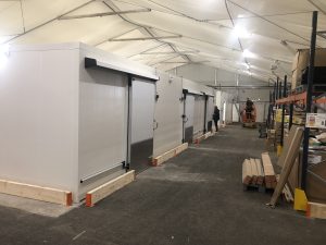 chantier isolation en urgence Super U tranche sur mer (85) - Portes frigorifiques Grande distribution