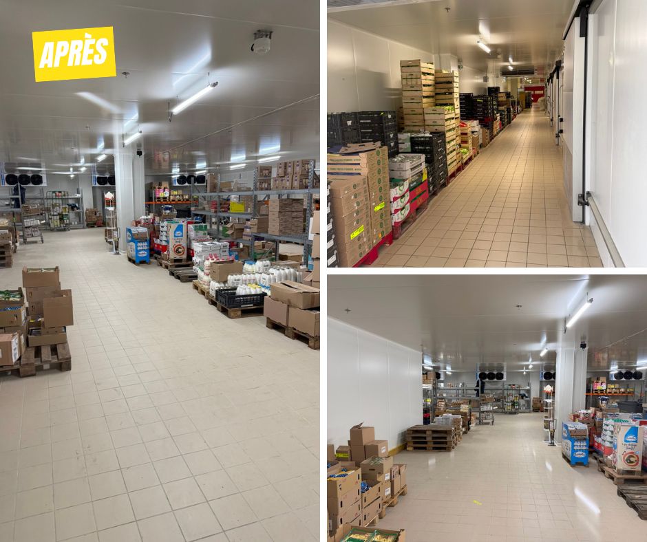 Apr&egrave;s l'isolation frigorifique du magasin Leclerc de Vannes (56) en site occup&eacute; dit Remodeling